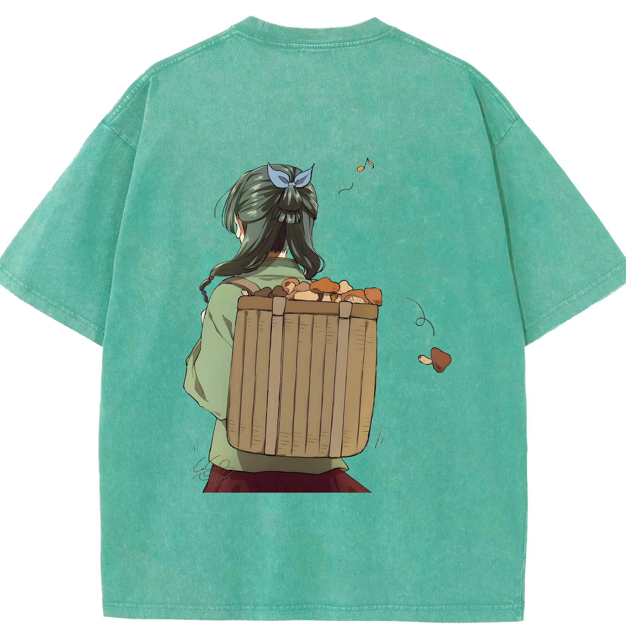 （画像用） 薬屋のひとりごと The Apothecary Diaries 綿100% ヴィンテージ風 半袖Tシャツ（背面プリント）
